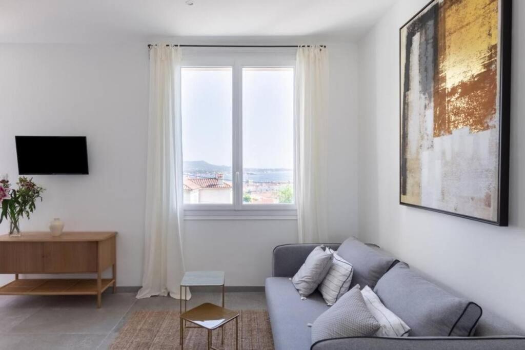 Petit Paradis A Sanary Avec Vue Mer Wifi Et Clim Exterior foto
