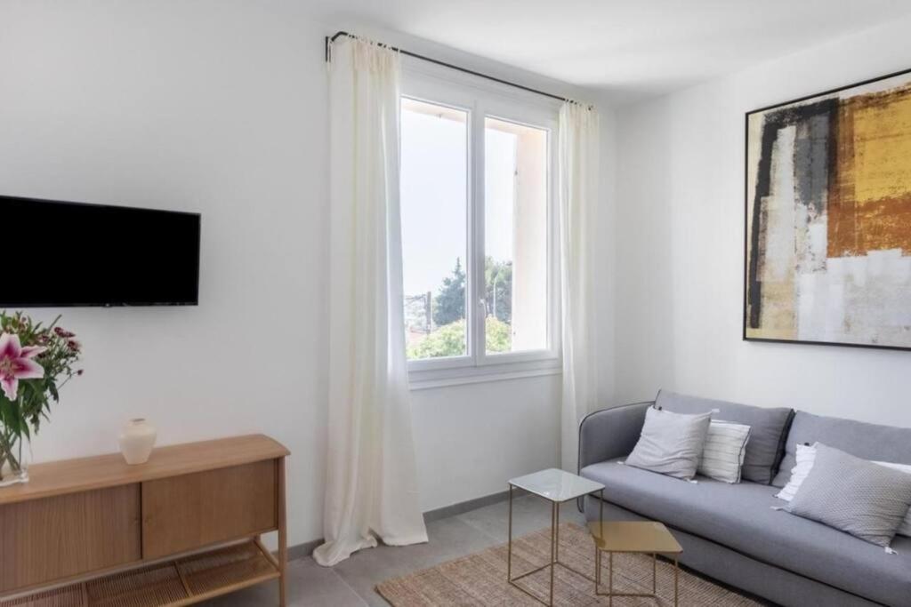 Petit Paradis A Sanary Avec Vue Mer Wifi Et Clim Exterior foto