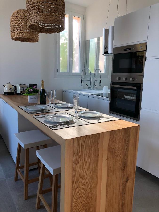 Petit Paradis A Sanary Avec Vue Mer Wifi Et Clim Exterior foto