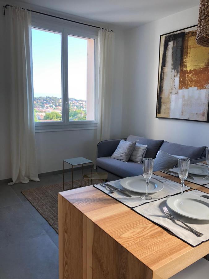 Petit Paradis A Sanary Avec Vue Mer Wifi Et Clim Exterior foto